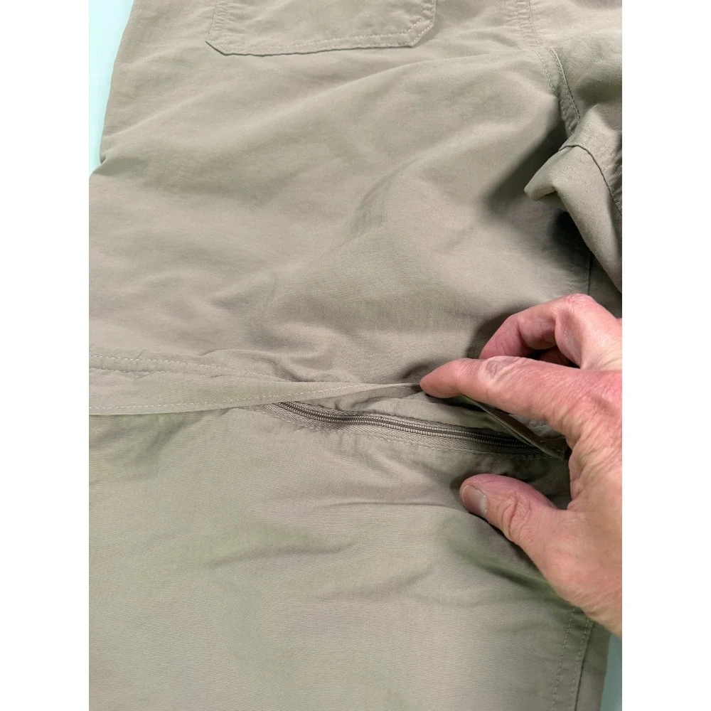 The North Face Convertable Cargo Pants Mens‎ M Khaki Straight Leg DadCore
